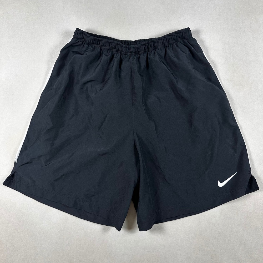 Nike Dri-FIT Mens M Black Running Shorts Built In Brief Liner Drawstring